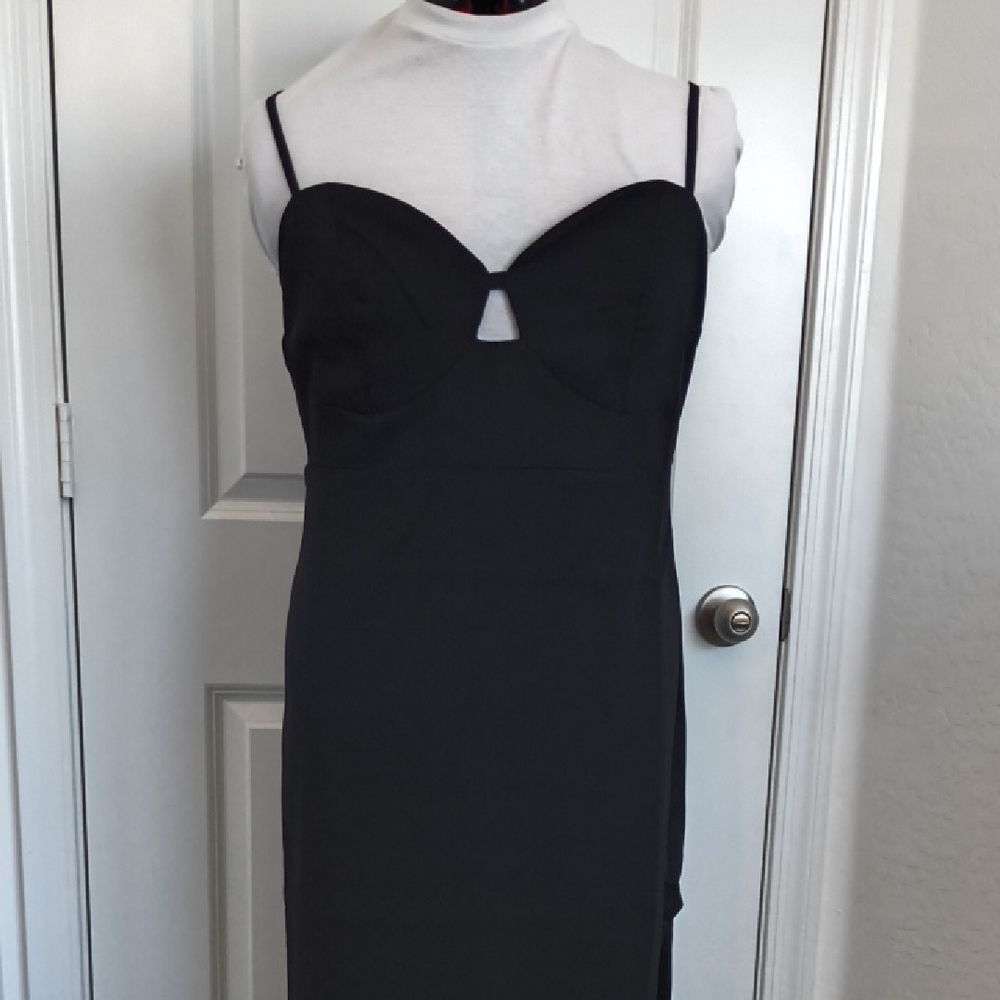 Forever 21 Plus Size 3X Elegant Black Spaghetti Strap Dress